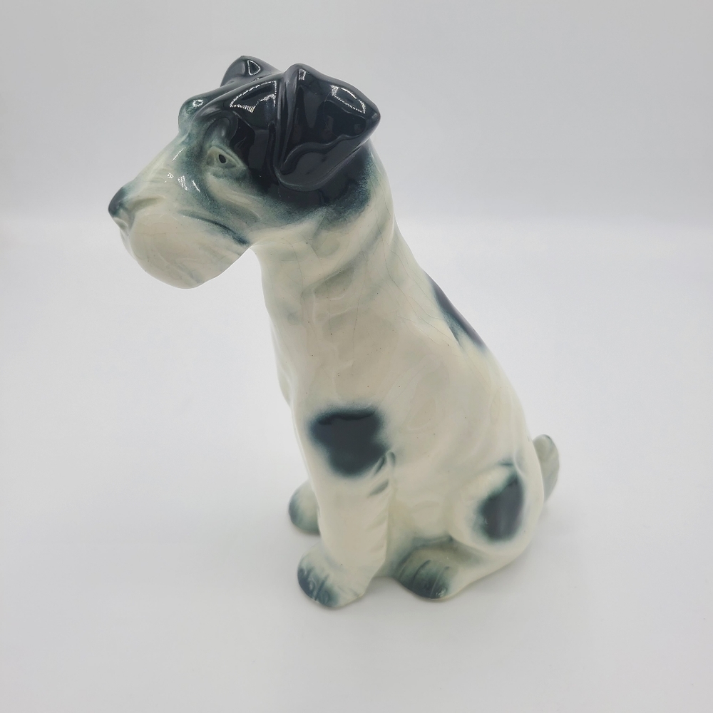 Vintage Porcelain German Terrier Dog Figurine Made In Germany